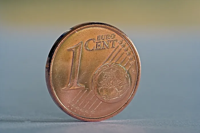 Gerahmter Druck : Einer-Cent-Münze Gerahmter Druck : Einer-Cent-Münze