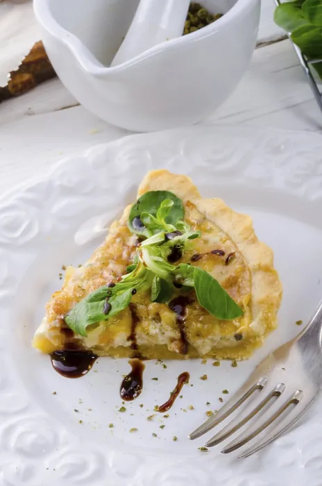 Gerahmter Druck : Zwiebelkuchen Gerahmter Druck : Zwiebelkuchen