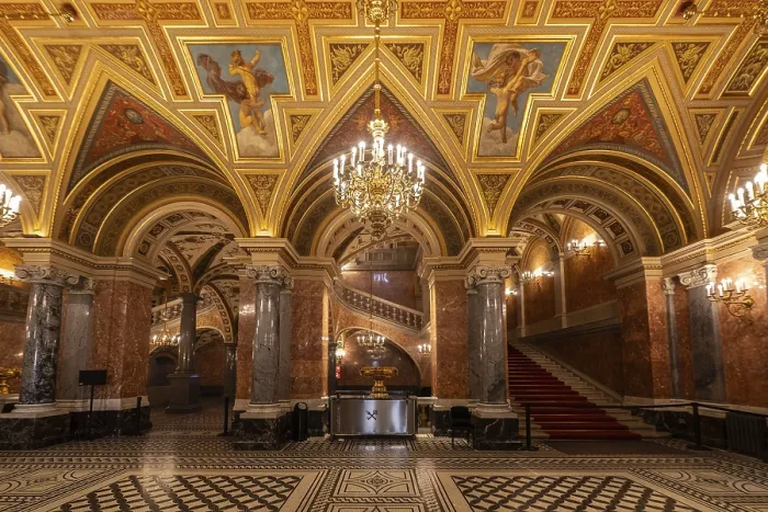 Gerahmter Druck : Oper, Budapest, Ungarn