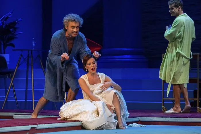 Gerahmter Druck : Oper L'elisir d'amore. Gerahmter Druck : Oper L'elisir d'amore.