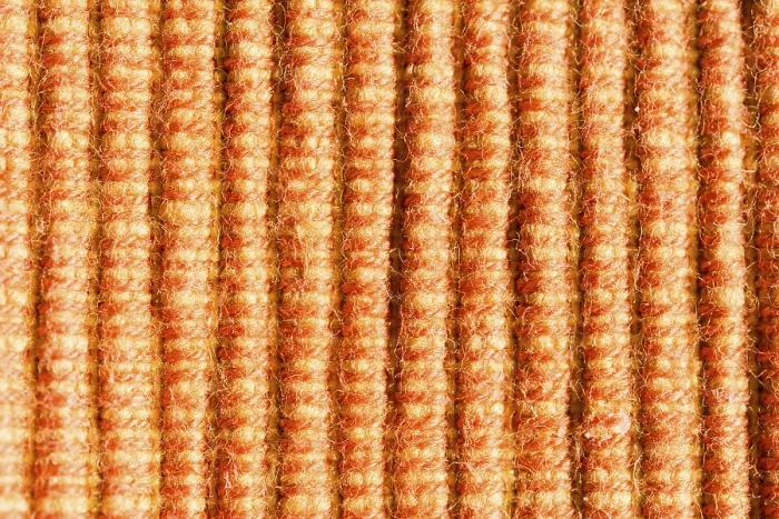 Gerahmter Druck : Orangefarbenes Gewebe, Detail. Gerahmter Druck : Orangefarbenes Gewebe, Detail.