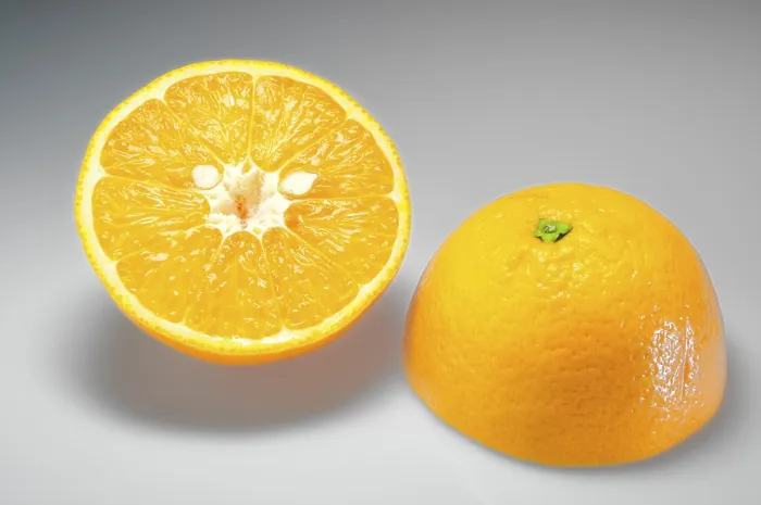 Gerahmter Druck : Zwei Orangenhälften Gerahmter Druck : Zwei Orangenhälften