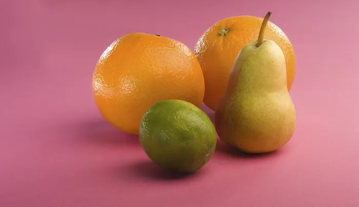 Gerahmter Druck : Orangen, Birne, Zitrone Gerahmter Druck : Orangen, Birne, Zitrone