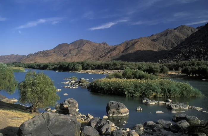Gerahmter Druck : Oranje River, Namibia Gerahmter Druck : Oranje River, Namibia