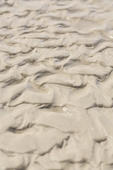 Gerahmter Druck : Schwingungsrippeln im Sand. Gerahmter Druck : Schwingungsrippeln im Sand.