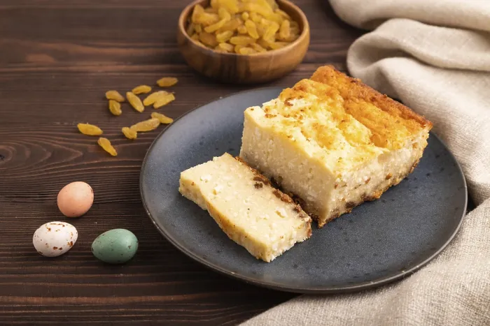 Gerahmter Druck : Käsekuchen-Beilage Gerahmter Druck : Käsekuchen-Beilage