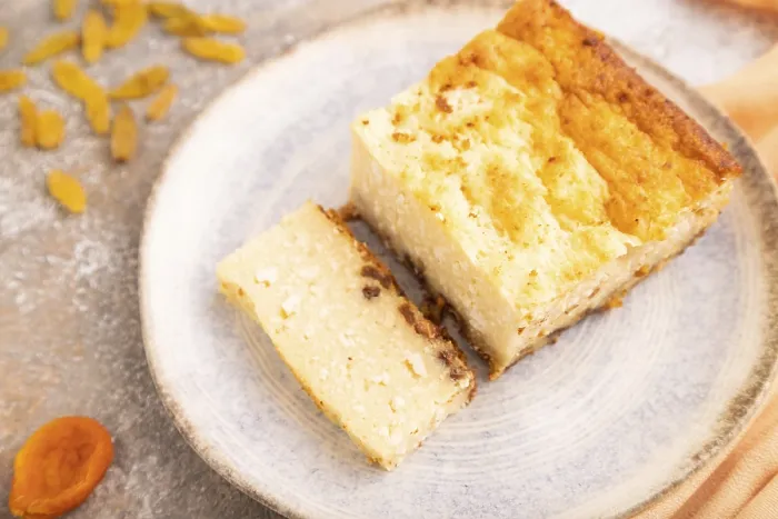 Gerahmter Druck : Käsekuchenauflauf Gerahmter Druck : Käsekuchenauflauf