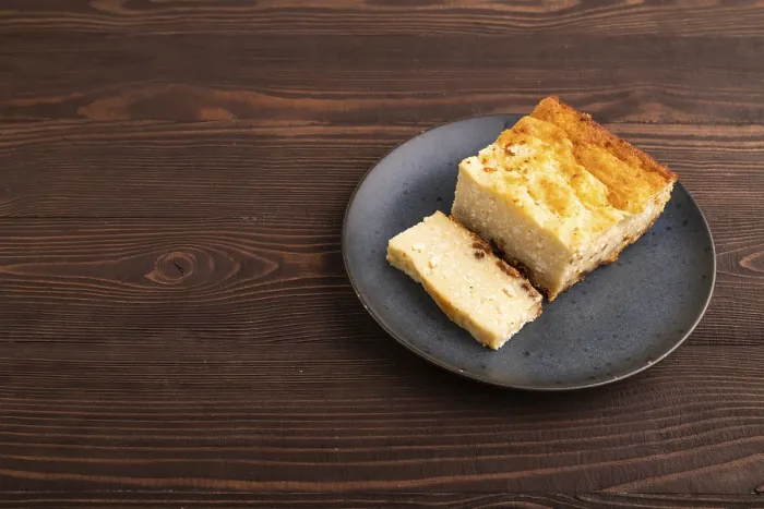 Gerahmter Druck : Käsekuchenauflauf Gerahmter Druck : Käsekuchenauflauf