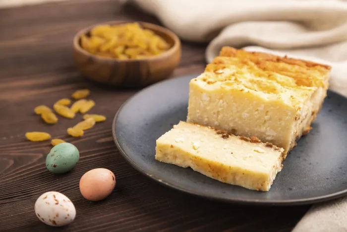 Gerahmter Druck : Käsekuchen-Gratin Gerahmter Druck : Käsekuchen-Gratin