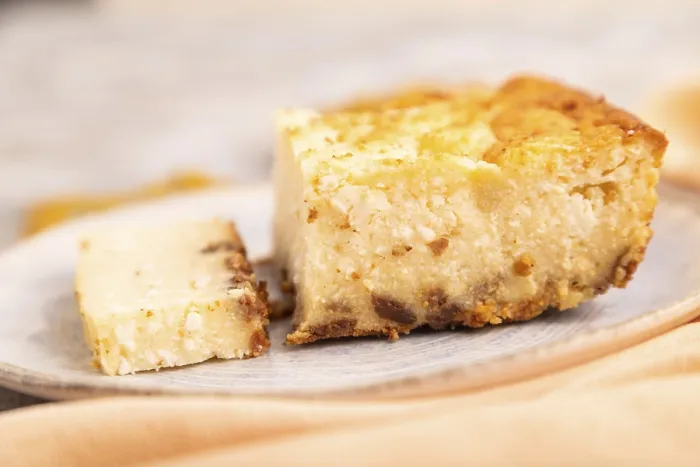 Gerahmter Druck : Käsekuchenauflauf Gerahmter Druck : Käsekuchenauflauf
