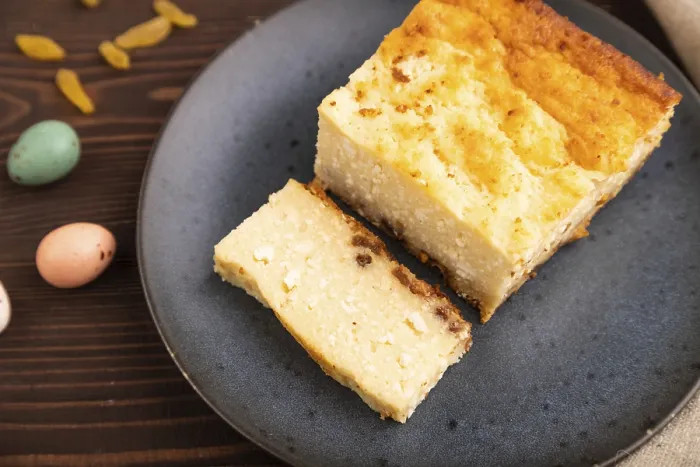 Gerahmter Druck : Käsekuchen-Gratin Gerahmter Druck : Käsekuchen-Gratin