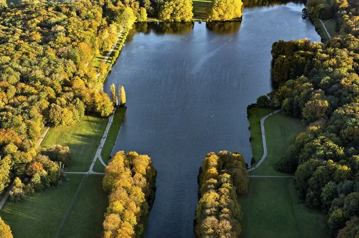 Gerahmter Druck : Außenring mit Decksteiner Weiher Gerahmter Druck : Außenring mit Decksteiner Weiher