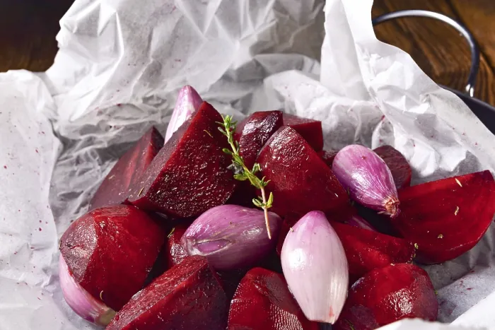 Gerahmter Druck : Geschmorter roter Beet. Gerahmter Druck : Geschmorter roter Beet.