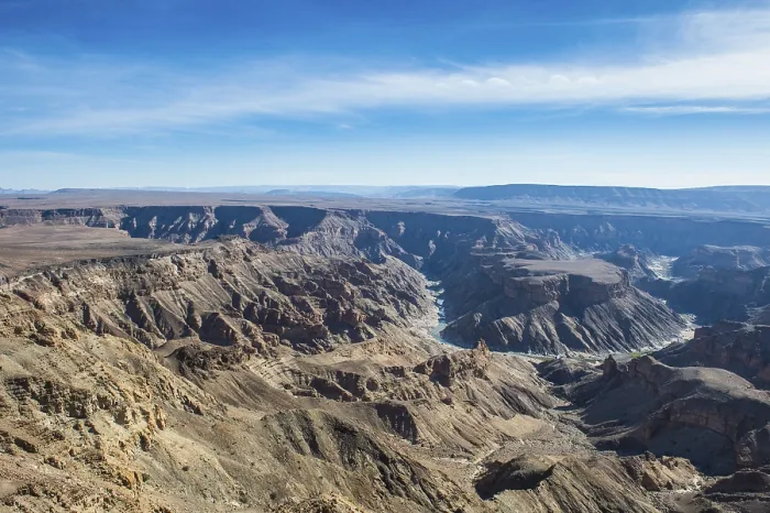 Gerahmter Druck : Überblick über den Fish River Canyon, Namibia.