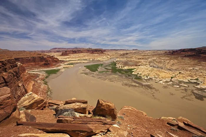 Gerahmter Druck : Über dem Dirty Devil River, Utah, USA. Gerahmter Druck : Über dem Dirty Devil River, Utah, USA.