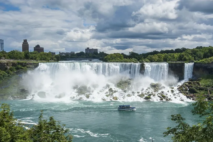 Gerahmter Druck : Übersicht über die American Falls Gerahmter Druck : Übersicht über die American Falls