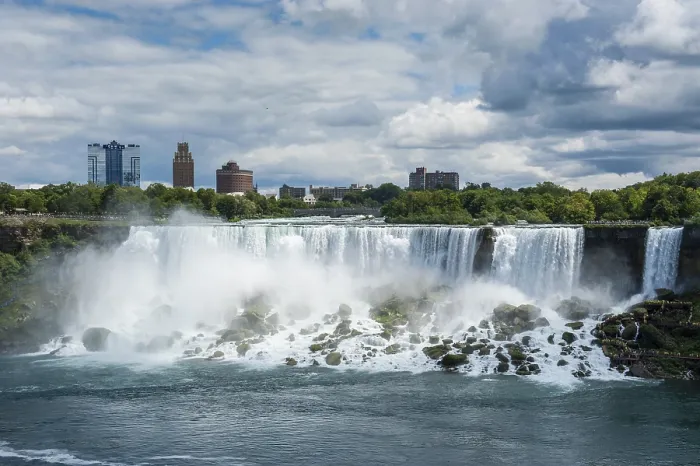Gerahmter Druck : Übersicht über die American Falls Gerahmter Druck : Übersicht über die American Falls