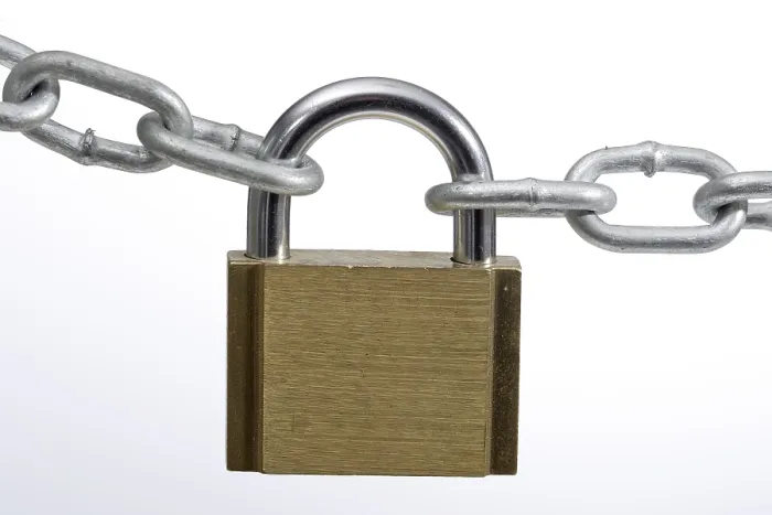 Gerahmter Druck : Schnellverschluss mit Kette. Gerahmter Druck : Schnellverschluss mit Kette.