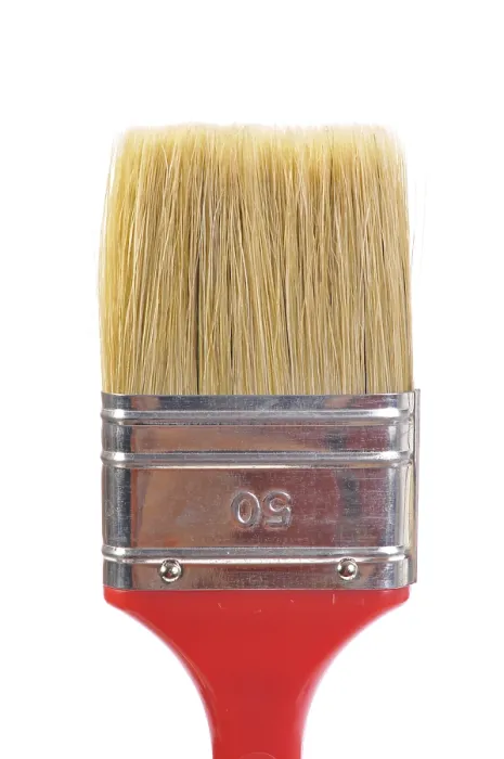 Gerahmter Druck : Buntstift. Ein Pinsel, bereit zum Schaffen von Kunstwerken Gerahmter Druck : Buntstift. Ein Pinsel, bereit zum Schaffen von Kunstwerken