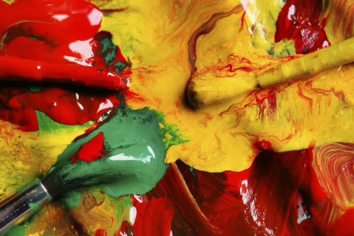 Gerahmter Druck : Farbe und Malerei Gerahmter Druck : Farbe und Malerei