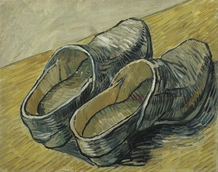Gerahmter Druck : Ein Paar Lederschuhe (1888) Gerahmter Druck : Ein Paar Lederschuhe (1888)