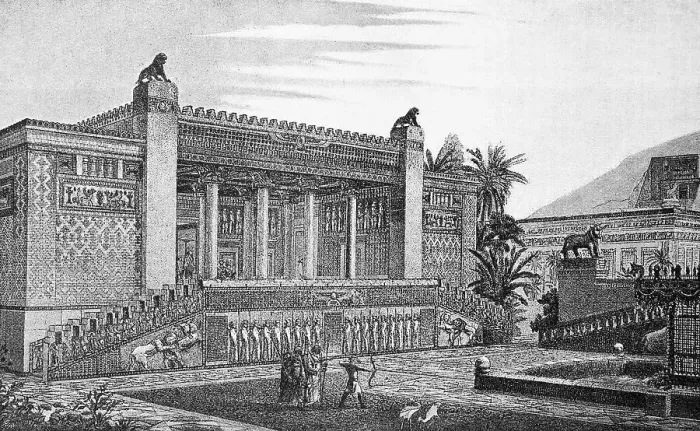 Gerahmter Druck : Schloss von Dareios in Persepolis Gerahmter Druck : Schloss von Dareios in Persepolis