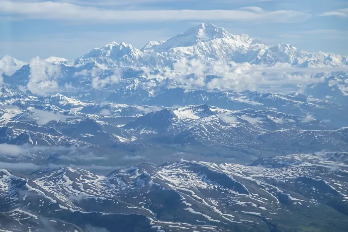 Gerahmter Druck : Panorama, Wolken über hohen Bergen Gerahmter Druck : Panorama, Wolken über hohen Bergen