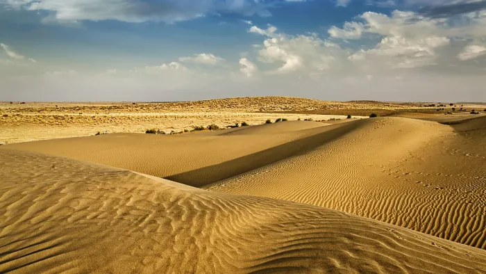Gerahmter Druck : Panorama der Dünen des Thar-Wüstens. Gerahmter Druck : Panorama der Dünen des Thar-Wüstens.
