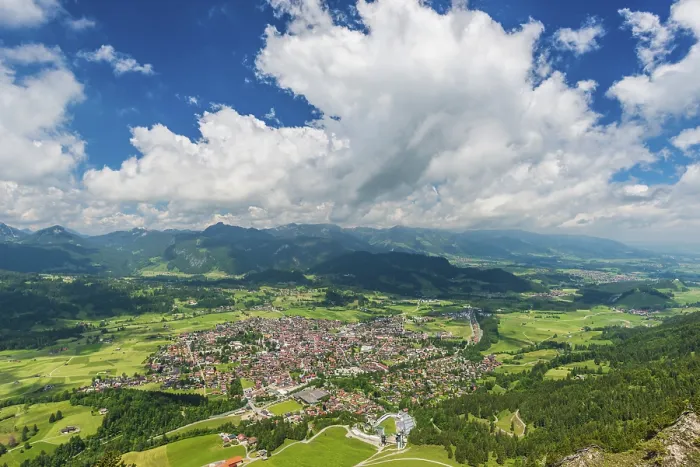 Gerahmter Druck : Panorama vom Schattenberg, 1692m. Gerahmter Druck : Panorama vom Schattenberg, 1692m.