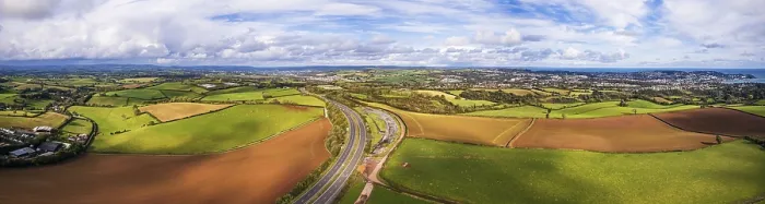 Gerahmter Druck : Panorama über Torbay Fields, Torquay Gerahmter Druck : Panorama über Torbay Fields, Torquay