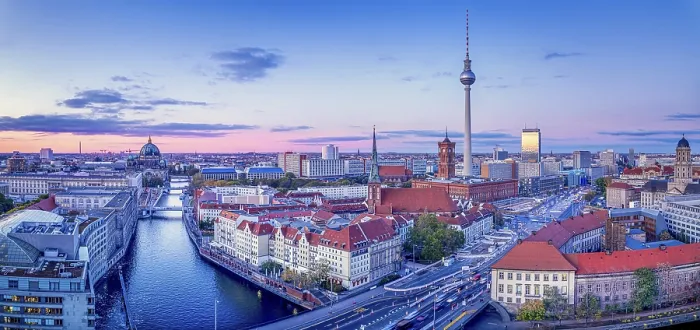 Gerahmter Druck : Panoramablick auf das Zentrum Berlins. Gerahmter Druck : Panoramablick auf das Zentrum Berlins.