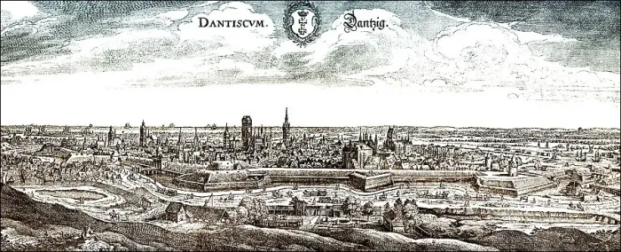 Gerahmter Druck : Umfassender Blick auf Danzig oder Gdansk Gerahmter Druck : Umfassender Blick auf Danzig oder Gdansk