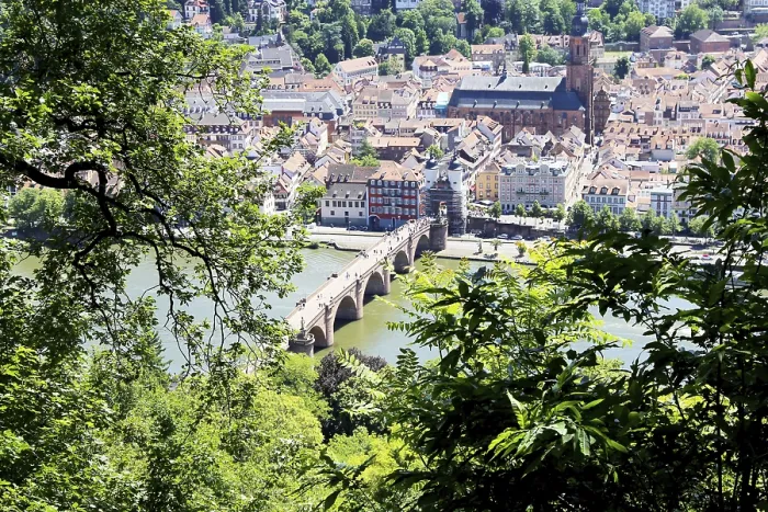 Gerahmter Druck : Panoramablick auf Heidelberg. Gerahmter Druck : Panoramablick auf Heidelberg.