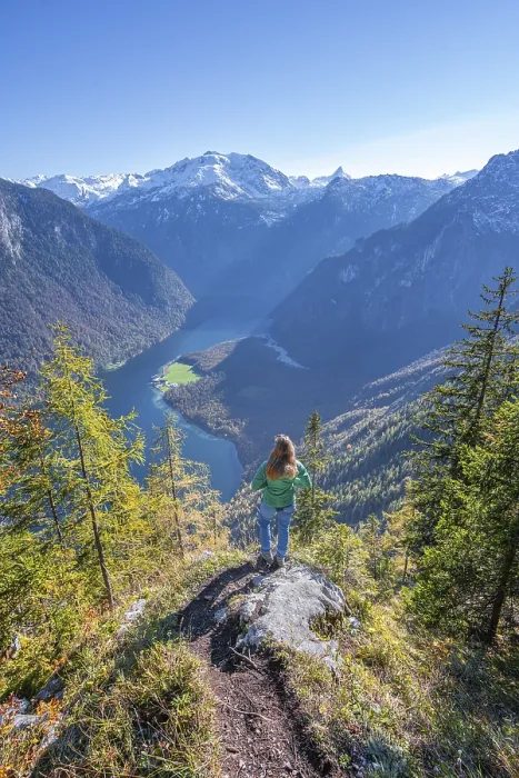Gerahmter Druck : Panoramablick auf den Königssee. Gerahmter Druck : Panoramablick auf den Königssee.