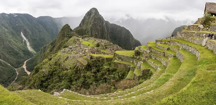 Gerahmter Druck : Panoramablick auf Machu Picchu Gerahmter Druck : Panoramablick auf Machu Picchu