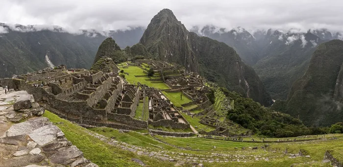 Gerahmter Druck : Panoramablick auf Machu Picchu Gerahmter Druck : Panoramablick auf Machu Picchu