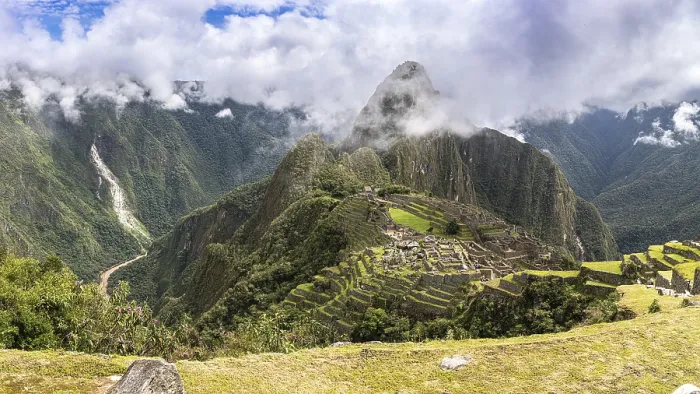 Gerahmter Druck : Panoramablick auf Machu Picchu Gerahmter Druck : Panoramablick auf Machu Picchu