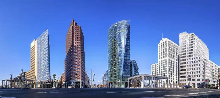 Gerahmter Druck : Panoramablick auf dem Potsdamer Platz, Berlin. Gerahmter Druck : Panoramablick auf dem Potsdamer Platz, Berlin.