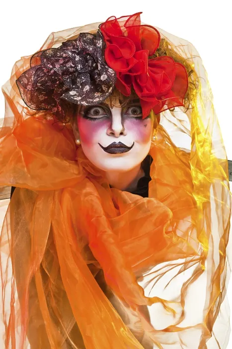 Gerahmter Druck : Pantomime mit theatralischem Maskenbild. Gerahmter Druck : Pantomime mit theatralischem Maskenbild.