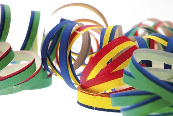Gerahmter Druck : Papierbänder Gerahmter Druck : Papierbänder