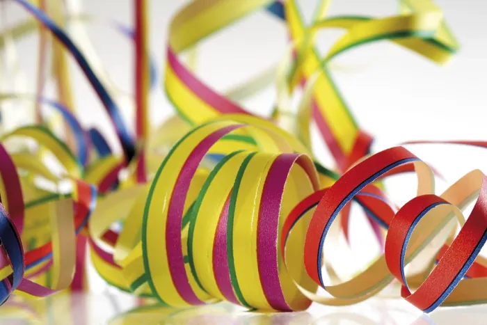 Gerahmter Druck : Papierbänder Gerahmter Druck : Papierbänder