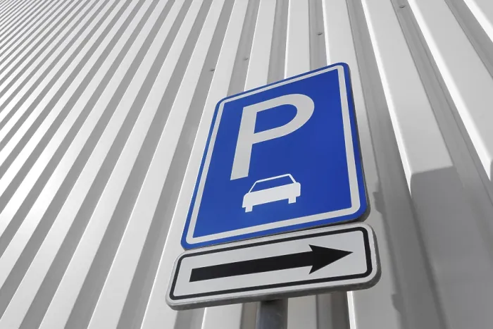 Gerahmter Druck : Parkplatzschild Gerahmter Druck : Parkplatzschild