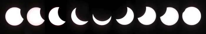 Gerahmter Druck : Scheinerne Sonnenfinsternis Gerahmter Druck : Scheinerne Sonnenfinsternis