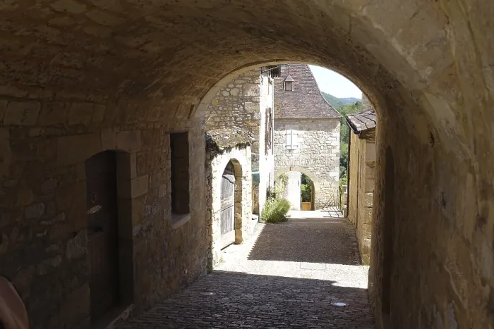 Gerahmter Druck : Passage in Castelnaud