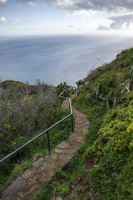 Gerahmter Druck : Pfad am Miradouro da Raposeira Gerahmter Druck : Pfad am Miradouro da Raposeira
