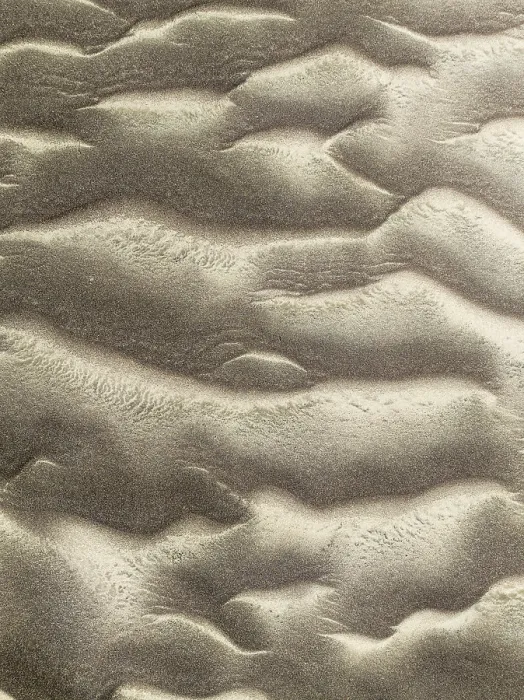 Gerahmter Druck : Muster im Sand des Namib-Dschungels