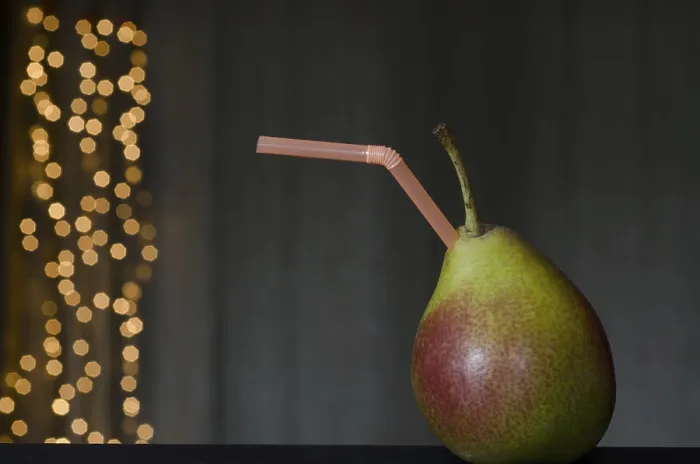 Gerahmter Druck : Birnen Obst mit Kunststoffstange Gerahmter Druck : Birnen Obst mit Kunststoffstange