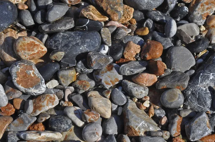 Gerahmter Druck : Steine am Strand Gerahmter Druck : Steine am Strand