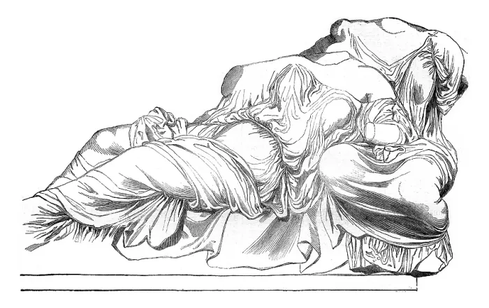 Gerahmter Druck : Die Friesen des Parthenons. Gerahmter Druck : Die Friesen des Parthenons.