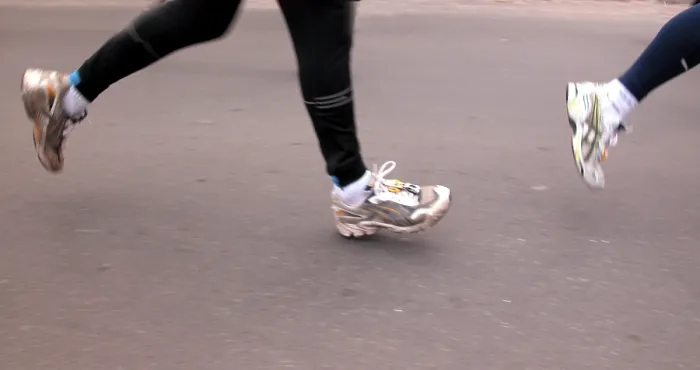 Gerahmter Druck : Menschen joggen Gerahmter Druck : Menschen joggen